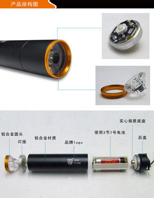 斧頭牌鋁合金LED手電筒FT3708 性能、價格及廠家全解析